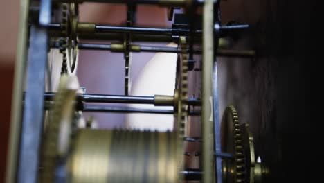 close-up of clock repairing machine