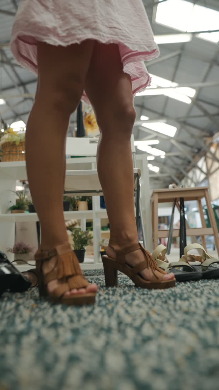 Woman in Pink Dress and Heels