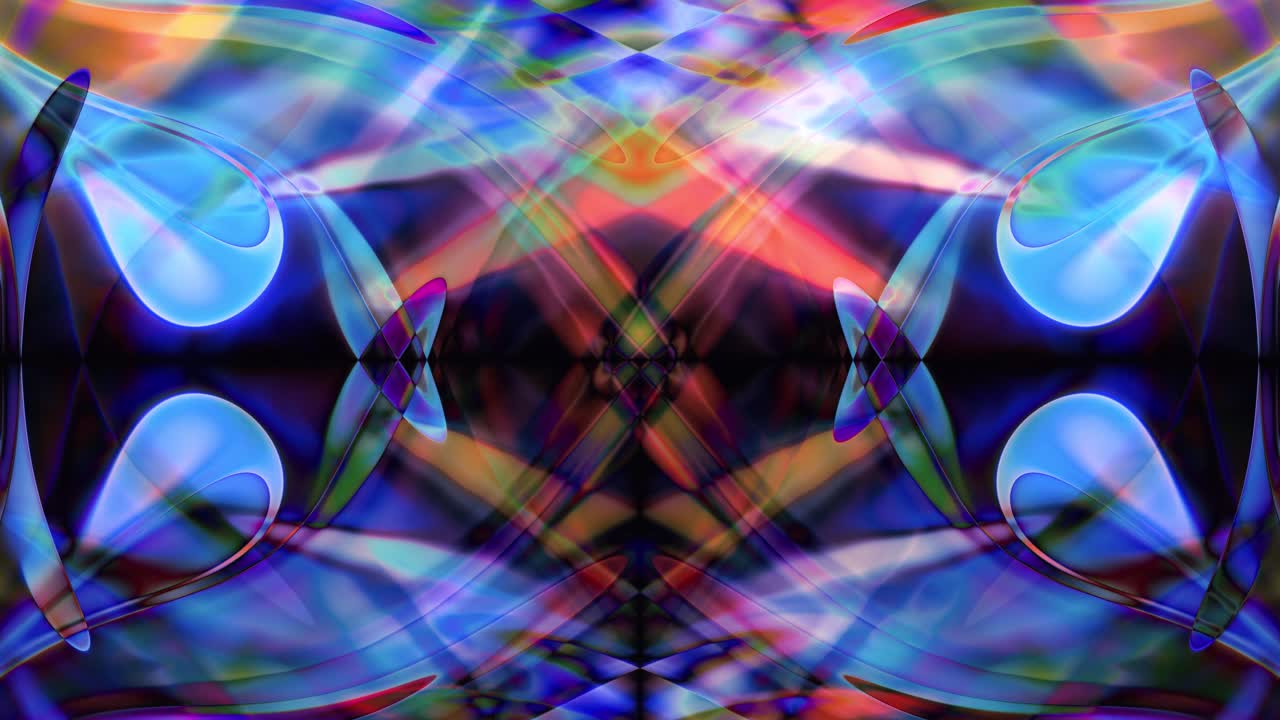 fondo de vídeo de patrón psicodélico colorido