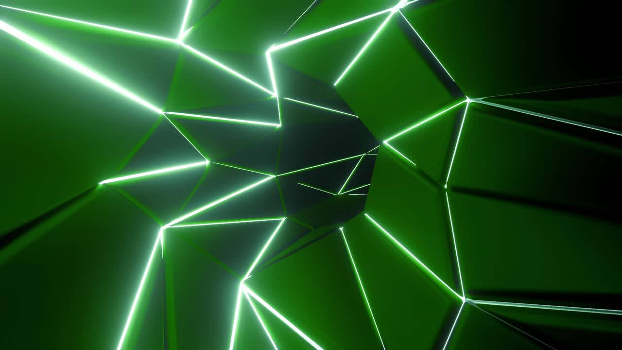 추상적인 녹색 네온 조명 배경