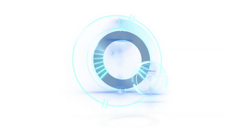 animation of scopes scanning on white background