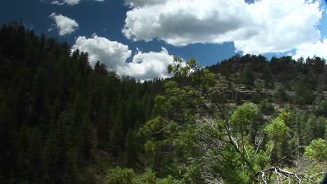 Panright-Shot-Of-Walnut-Canyon-National-Monument-In-Arizona