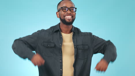 black man, fist pump and celebration