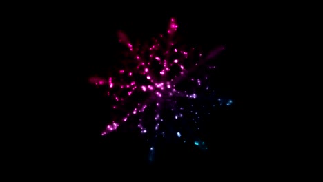 neon iridescent flickering snowflake christmas video animation