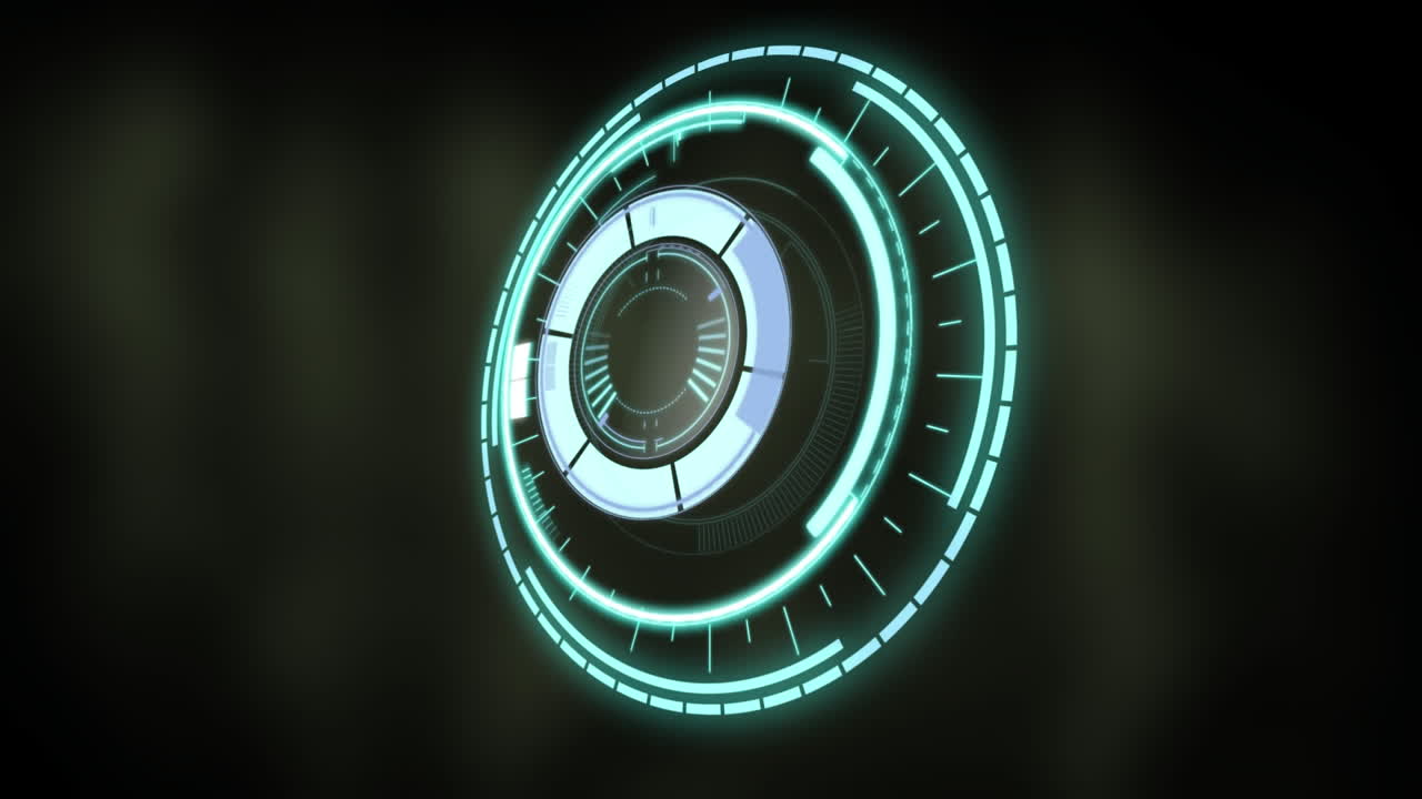 animación del escaneo del alcance sobre un fondo negro