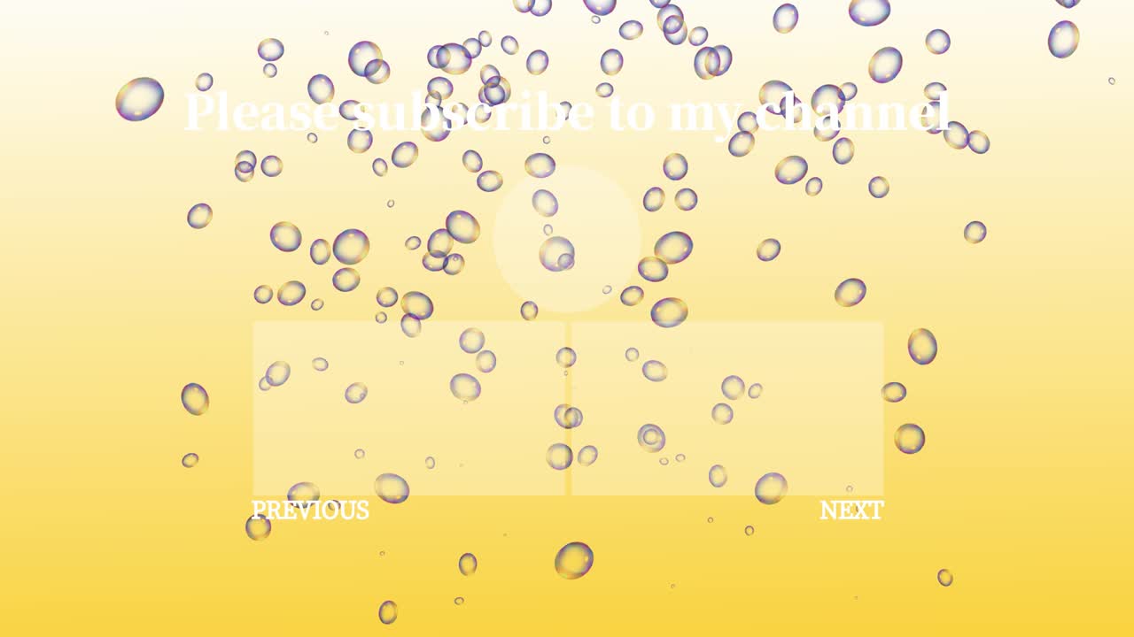 버블 시 엔드 카드 엔딩 스크린 모션 그래픽