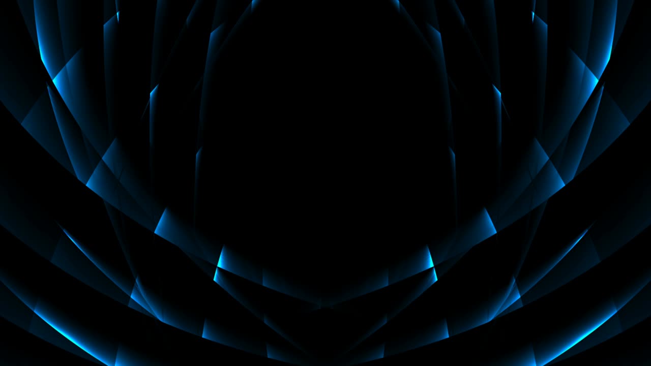 어두운 파란색 네온 반이는 조명 모션 디자인