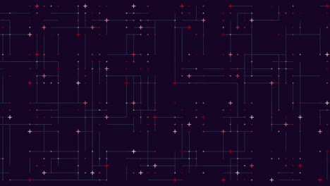 intriguing seamless pattern with grid of small circle lines and large circle dots in shades of orange. lines run vertically, dots horizontally