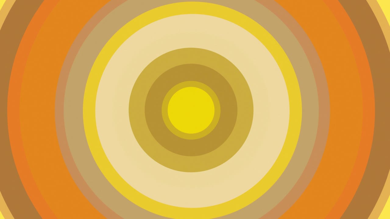 움직이는 원과 함께 추상적인 오렌지색 배경