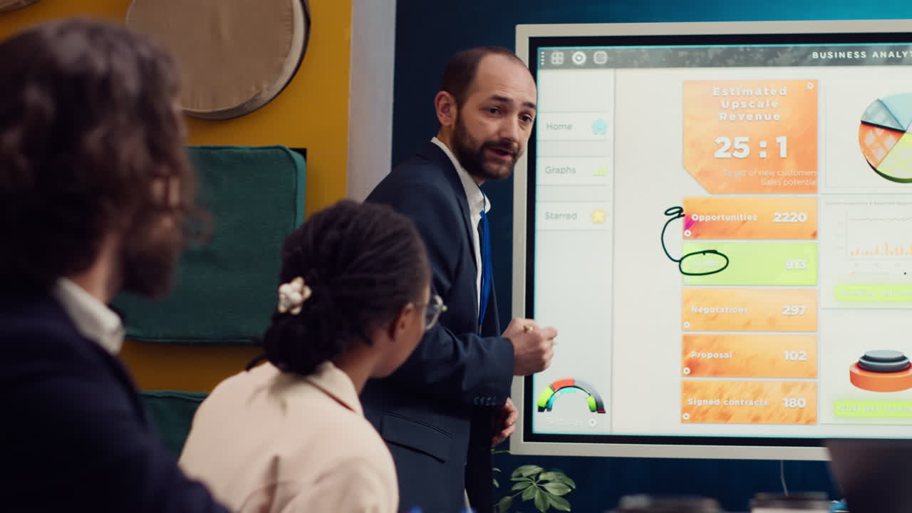 gerente de oficina explorando oportunidades para nuevas asociaciones comerciales