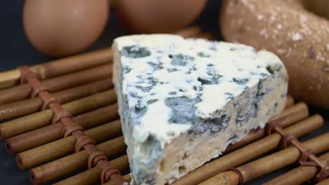 Detail-shot-of-blue-cheese-on-table