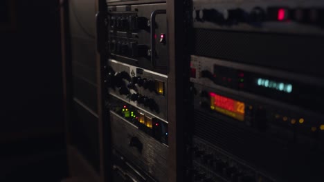 Audio interface in a recording studio