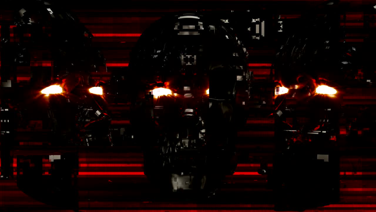 el bucle de la cara vj cibernética