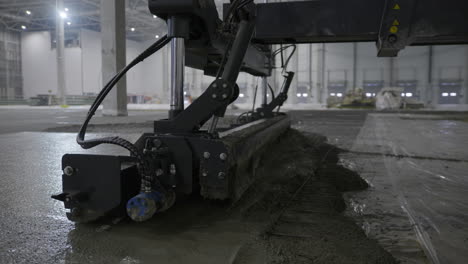 concrete floor pouring in an industrial warehouse