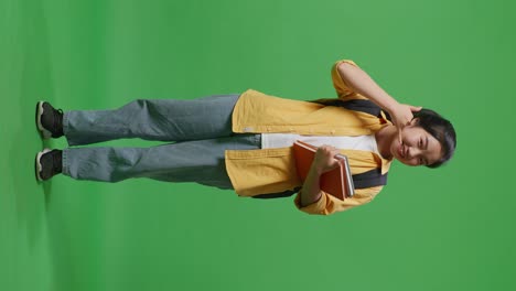 happy student holding books