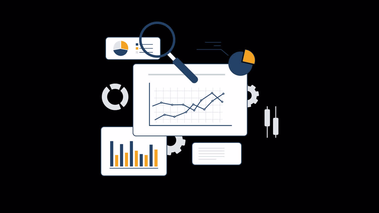 Animated Data Analysis and Business Intelligence Charts
