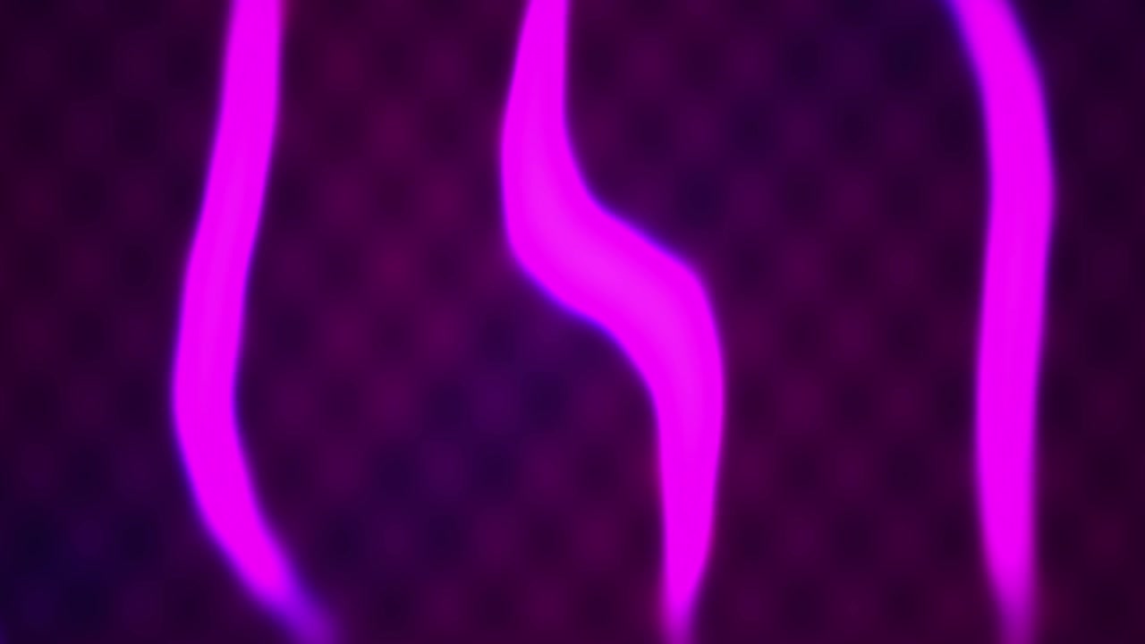 Garis Cahaya Magenta Abstrak Dinamis Mengalir di Latar Belakang Gelap