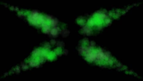 las partículas de color que soplan el humo animación gráficos de movimiento
