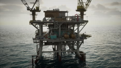 oil rig platform in the ocean