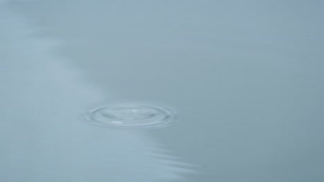 Waterdrops-On-The-Pool-Makes-A-Ripple-Effect-On-Surface