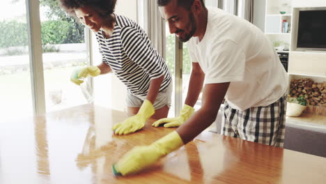 cleaning together as a couple makes it fun