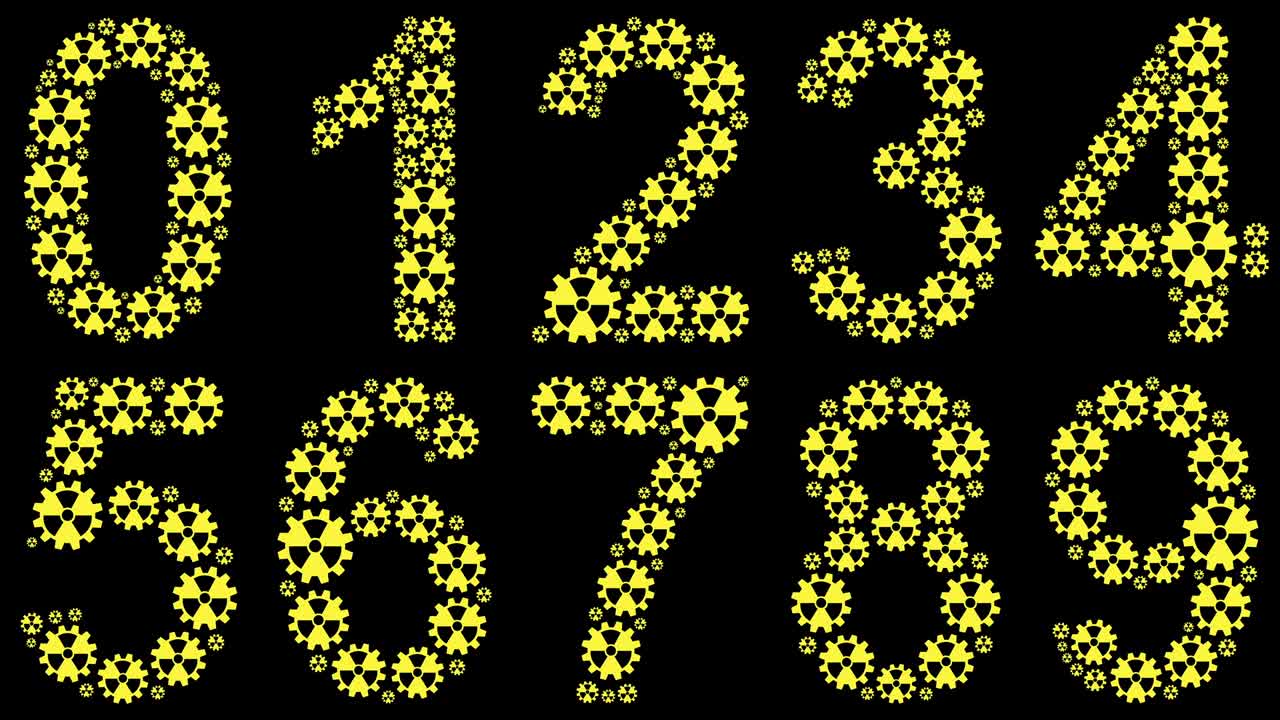 números radiactivos establecidos