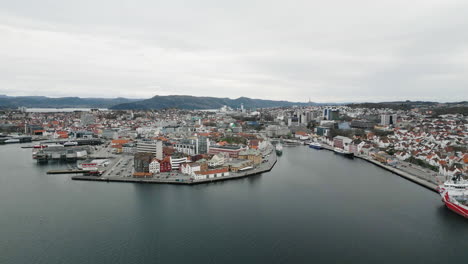 empuje de drones hacia stavanger en la costa noruega