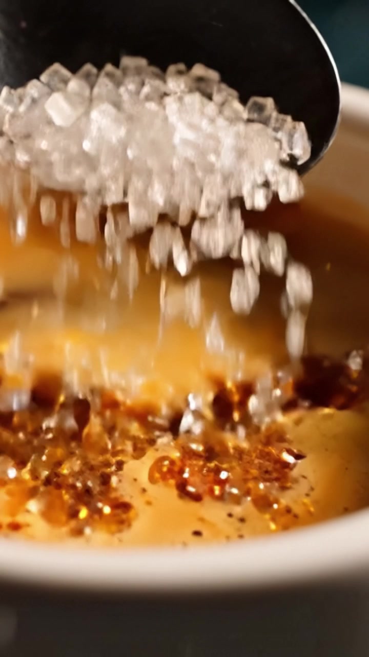 Delícia de Café Indulgente: Infusão Rica com Açúcar, Brilhos Dourados e Textura Cremosa Capturada em Dois Quadros