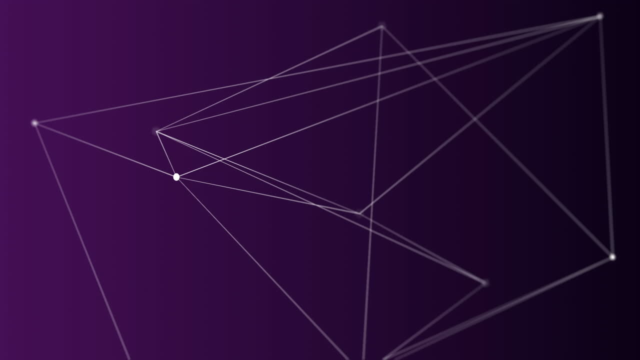 video generado digitalmente de la línea geométrica
