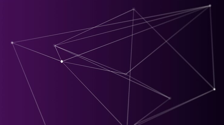 Digitalt genereret video af geometrisk linje