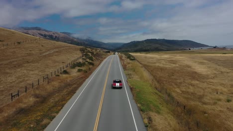 ford mustang follow on pch in big sur