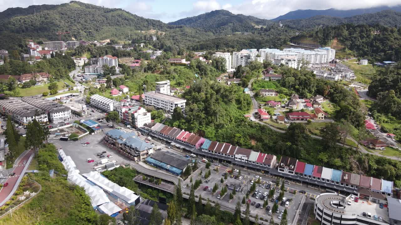 말레이시아의 카메론 하이랜드 지역 내의 브린창 지역의 일반 풍경