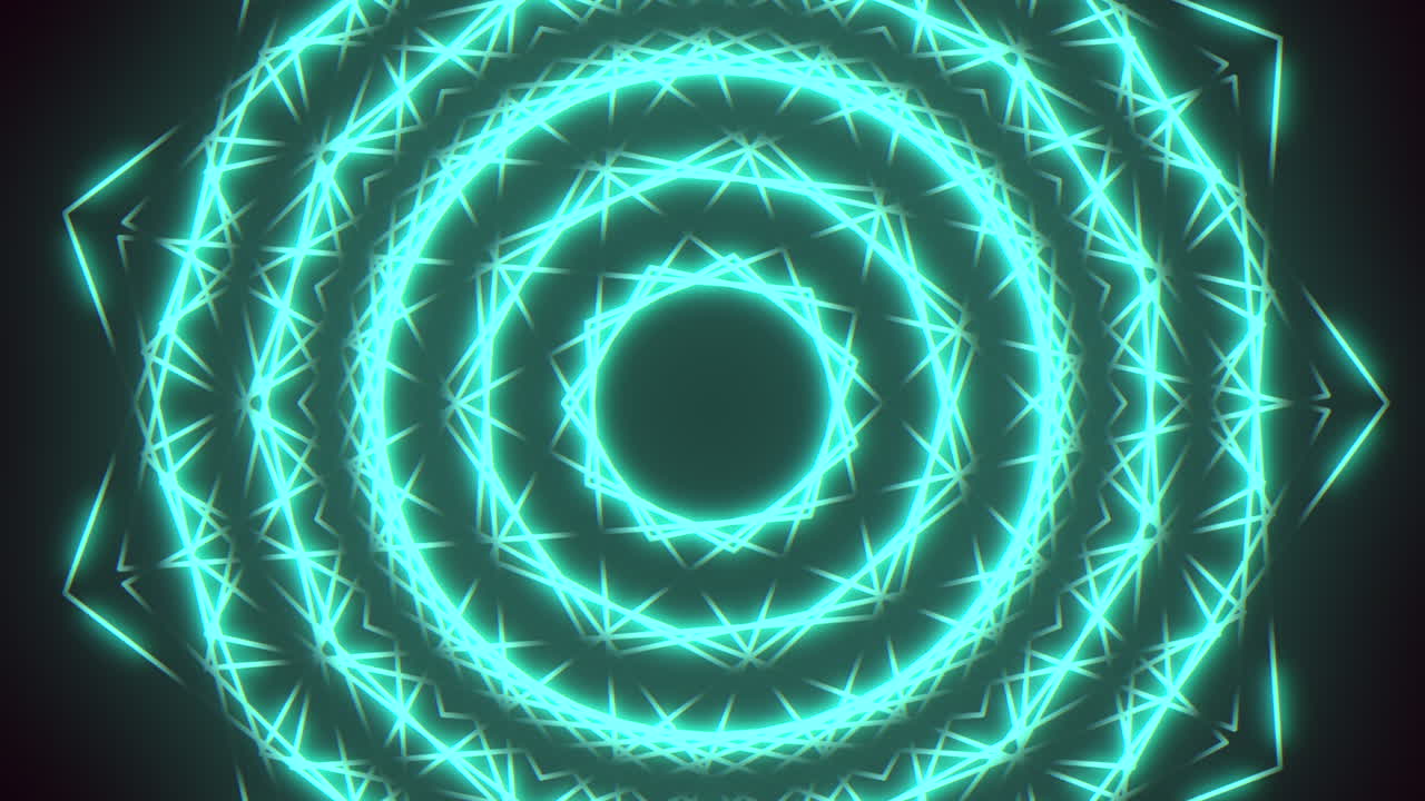 espiral futurista líneas verdes brillantes iluminan el patrón circular