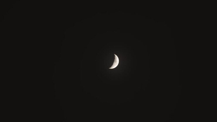 Young Moon on Sky