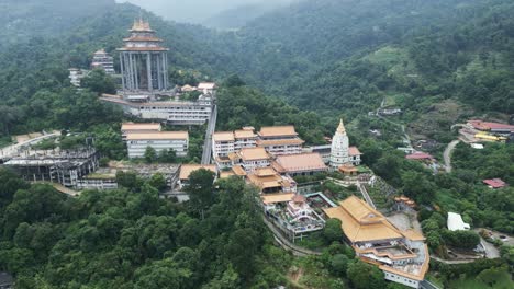 aerial view of kek lok si temple in penang, malaysia
