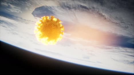 coronavirus covid-19 en la órbita de la tierra