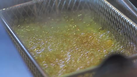 food being deep fried