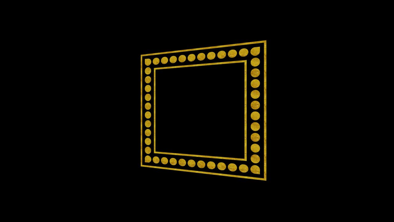 골드 아트 데코 모티브와 비디오 구성에 대한 텍스처를 가진 배경 비디오 영상