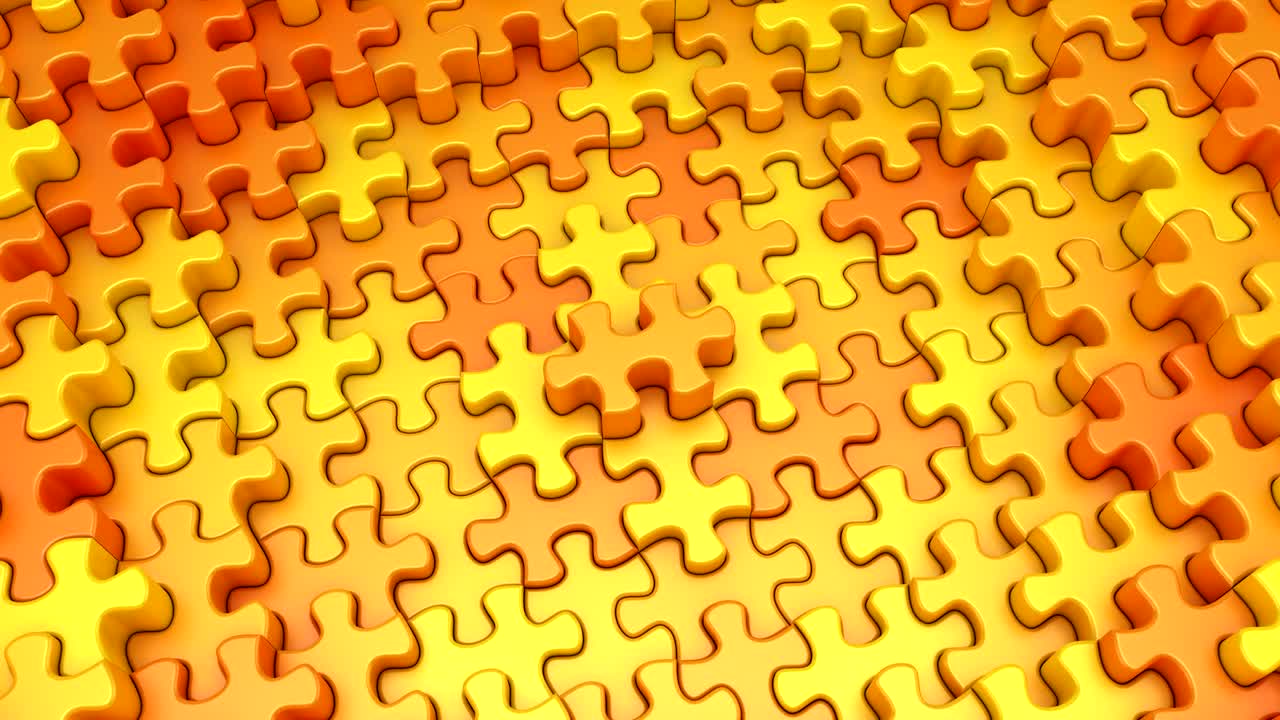 los rompecabezas formaron una onda