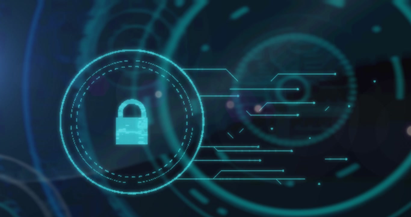 Animation of globe with network of connections over data processing