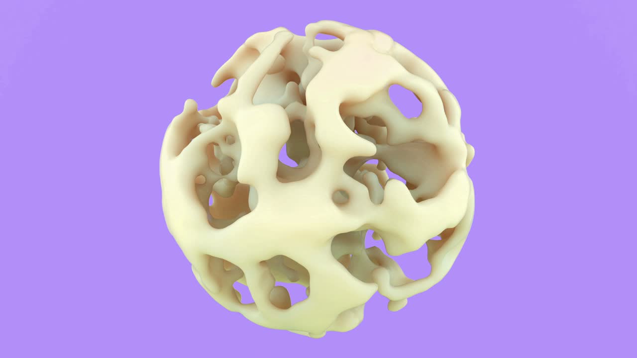 animación abstracta 3d de líquido metálico sin peso o plasma estructural. imágenes de glamour de moda futuristas perfectas para la publicidad de productos cosméticos o dispositivos tecnológicos.