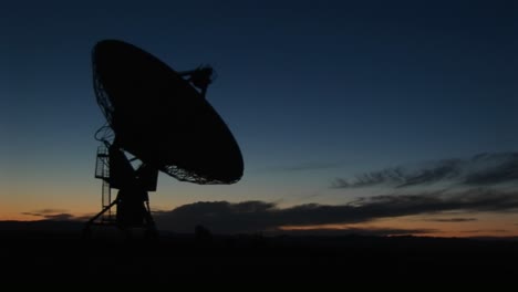 medium shot of the national radio astronomy observatory in new mexico