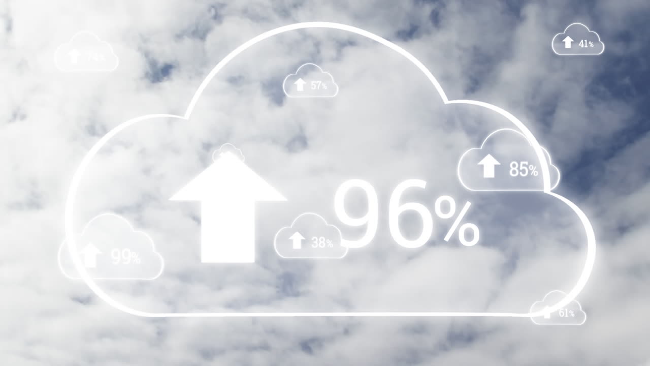 배경에 있는 구름보다 증가하는 비율의 구름