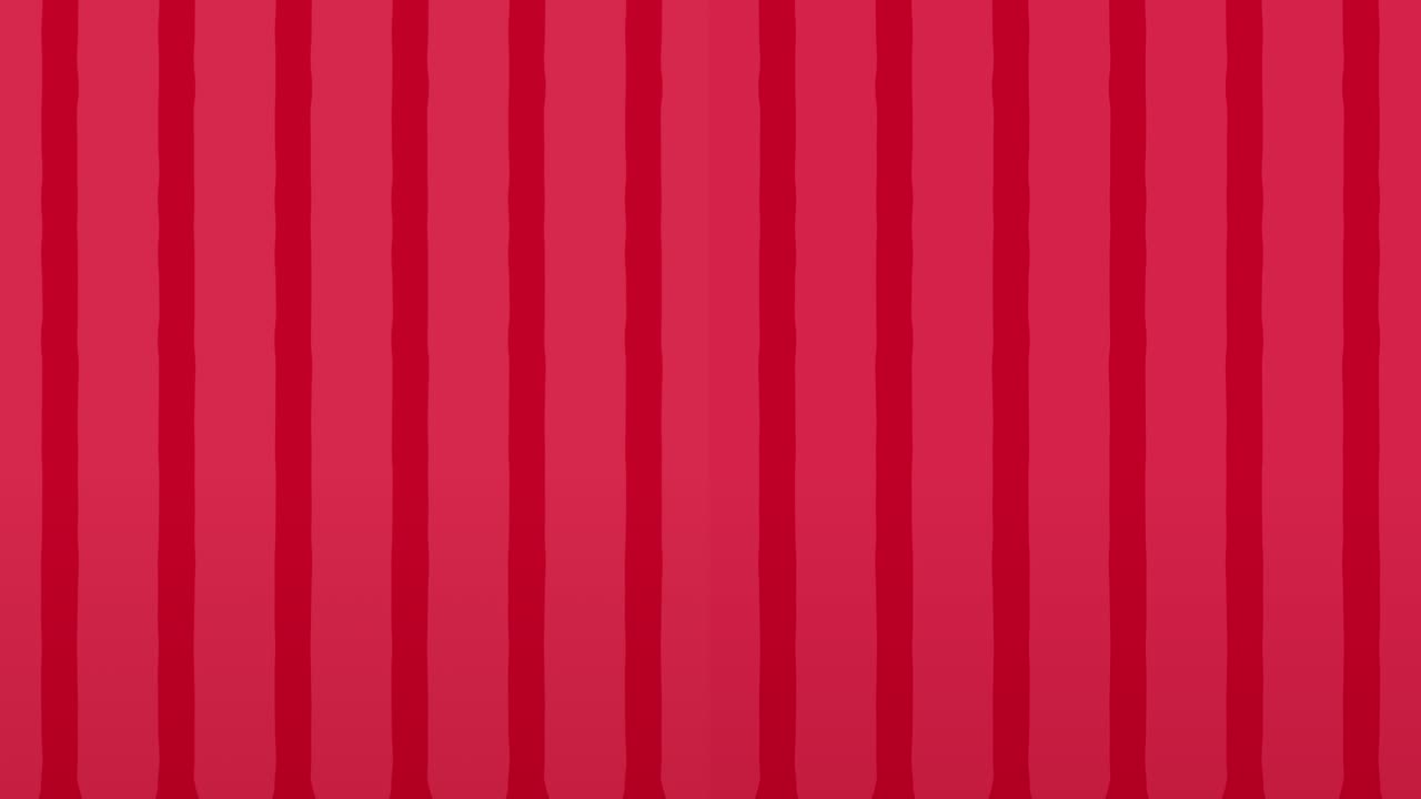 간단한 커튼 닫기 및 열기 애니메이션 녹색 배경