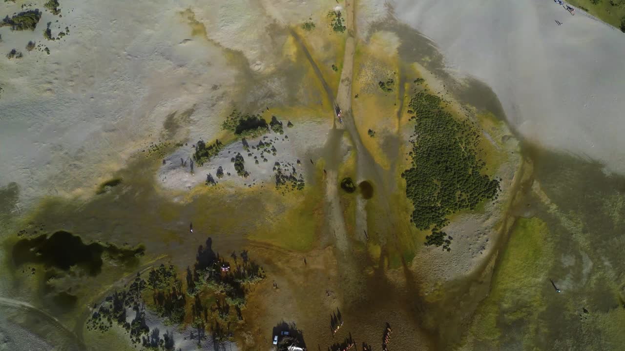 Aerial View of Sand Dunes Nubra Valley, Ladakh