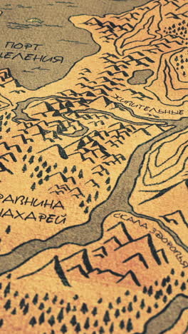 detailed hand-drawn fantasy map