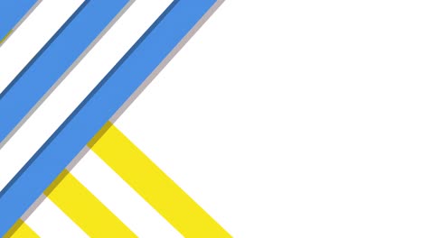 animation of moving blue and yellow stripes