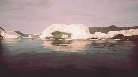 majestic ice arch in the arctic