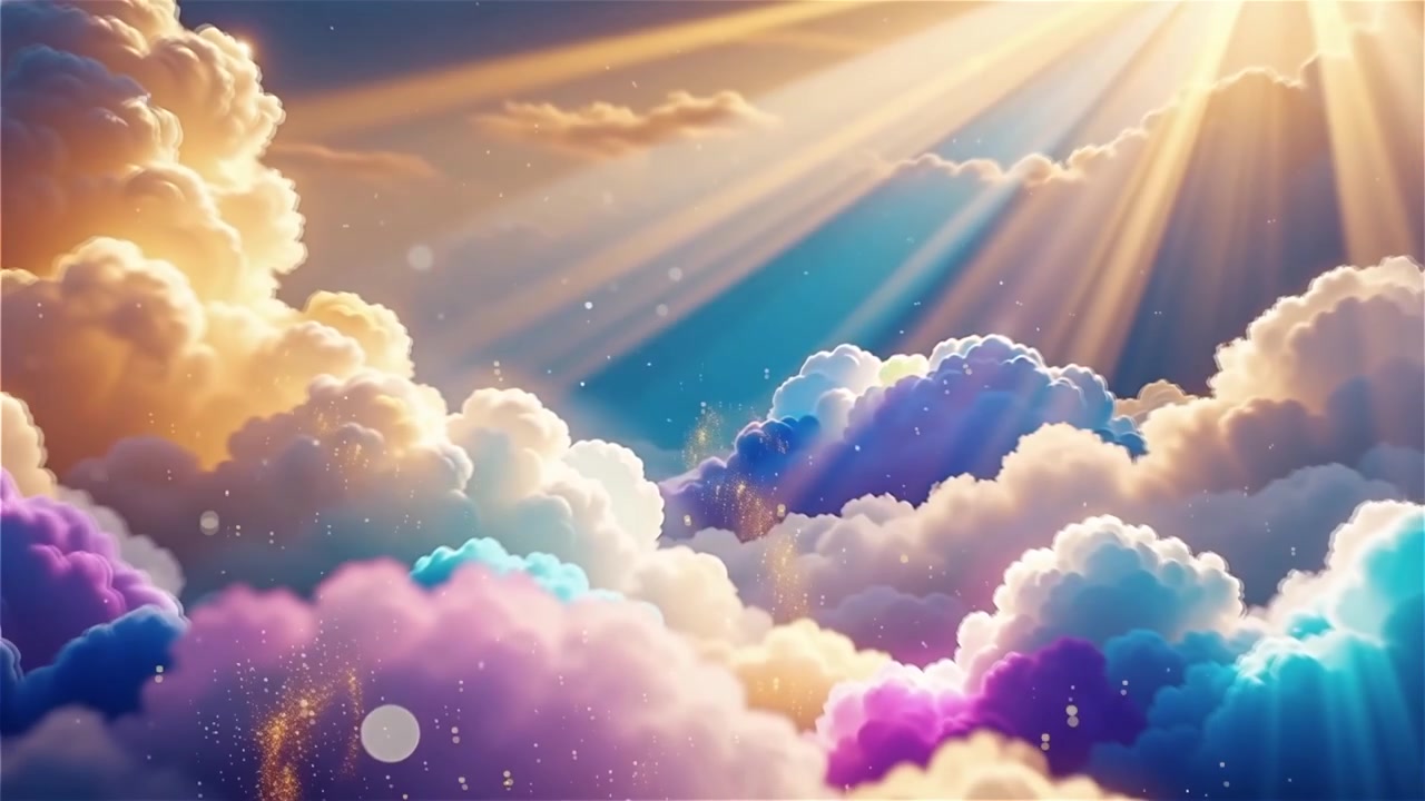 Christian Heavenly Light Worship Background