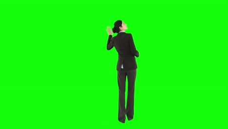 -Businesswoman-on-green-screen